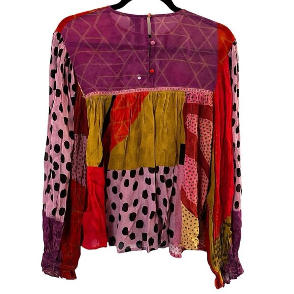 BI^nk London x Anthropologie Miranda Peasant Blouse - Picture 8 of 11